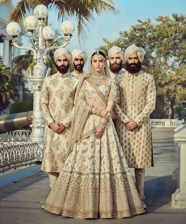 Off-White Color Wedding Lehenga Set