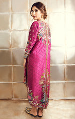 Wine Color Jacket Suit with Pakistani Pant