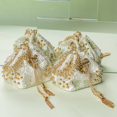 Daisy Mini Bag In Pearl White Color