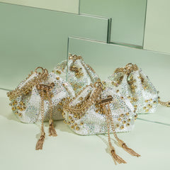 Daisy Mini Bag In Pearl White Color