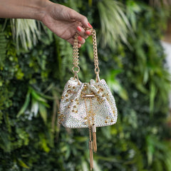 Daisy Mini Bag In White Color