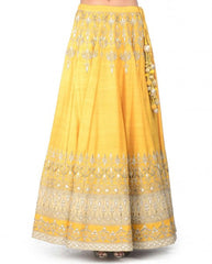 Yellow Gotta Patti Lehenga Set