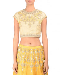 Yellow Gotta Patti Lehenga Set
