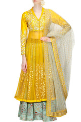 Yellow Colour Sharara Set