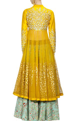 Yellow Colour Sharara Set