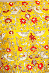 Yellow and Beige Lehenga Choli