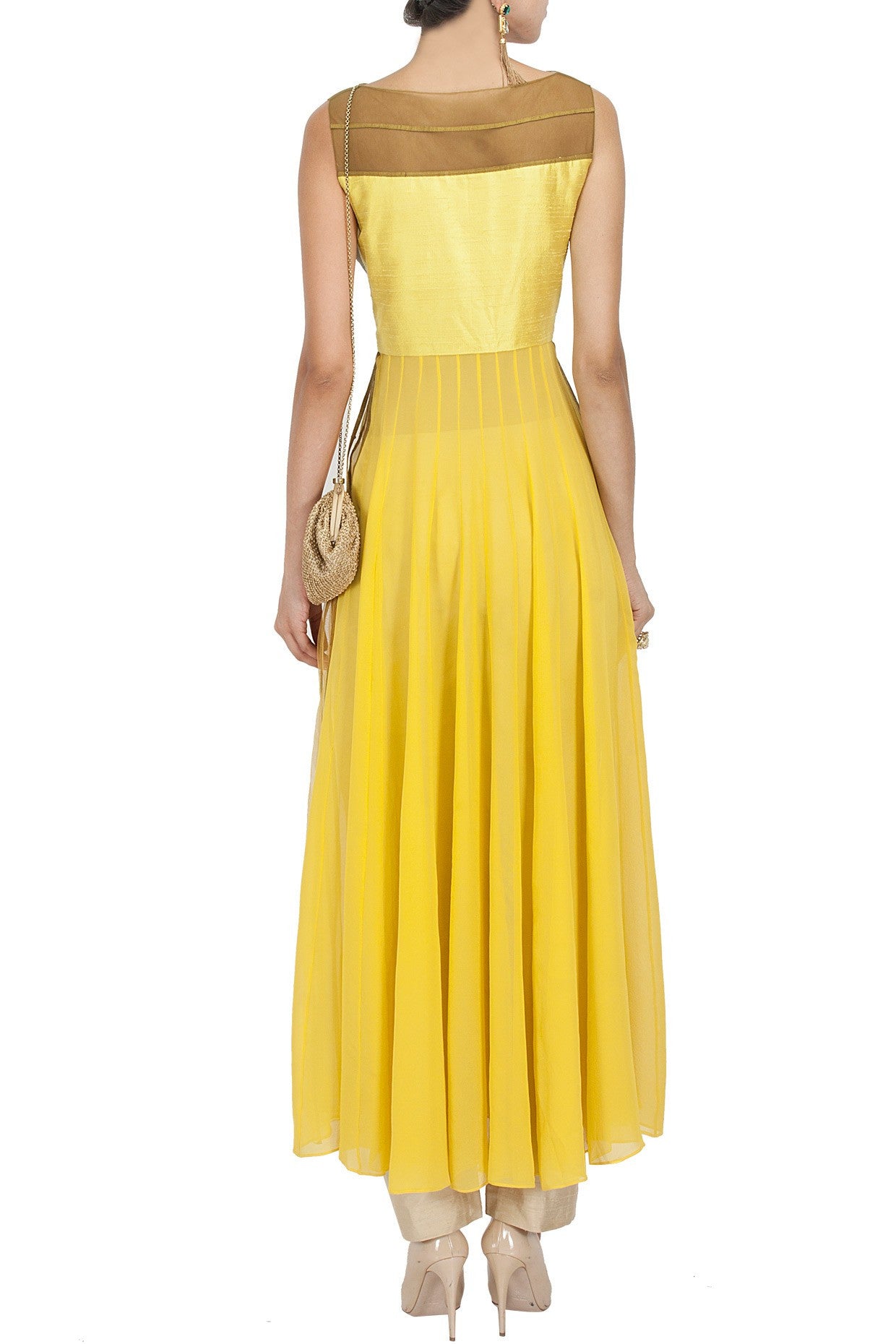 Yellow Color Designer Anarkali