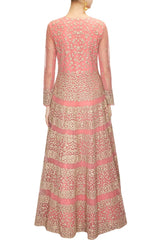 Aneesh Aggarwal coral pink lehenga