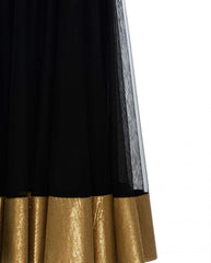 Black color anarkali Indo-Western gown