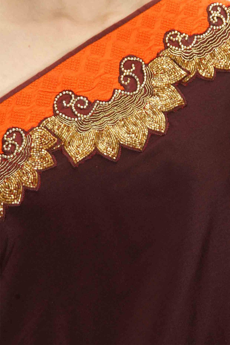 Chocolate Colour Saree