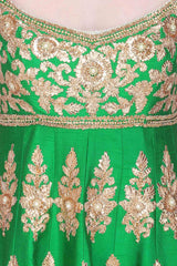 Green Gotta Patti Anarkali