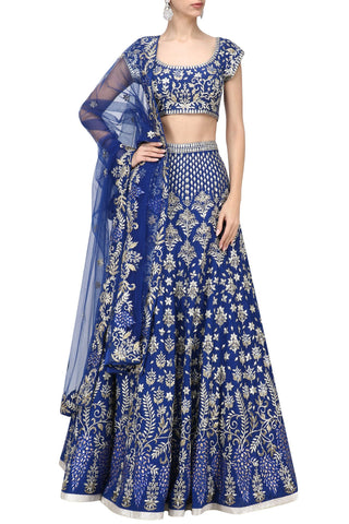 Bright Blue Color Lehenga Choli