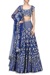 Bright Blue Color Lehenga Choli