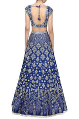 Bright Blue Color Lehenga Choli