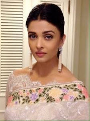 Aishwarya rai in Ivory saree