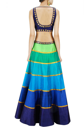 Multicolour Lehenga choli by Priyal Prakash