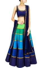 Multicolour Lehenga choli by Priyal Prakash