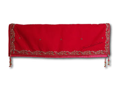 Tomato red colour velvet shawl / Dupatta