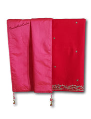 Tomato red colour velvet shawl / Dupatta
