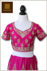 Rani Pink Colour Wedding Lehenga