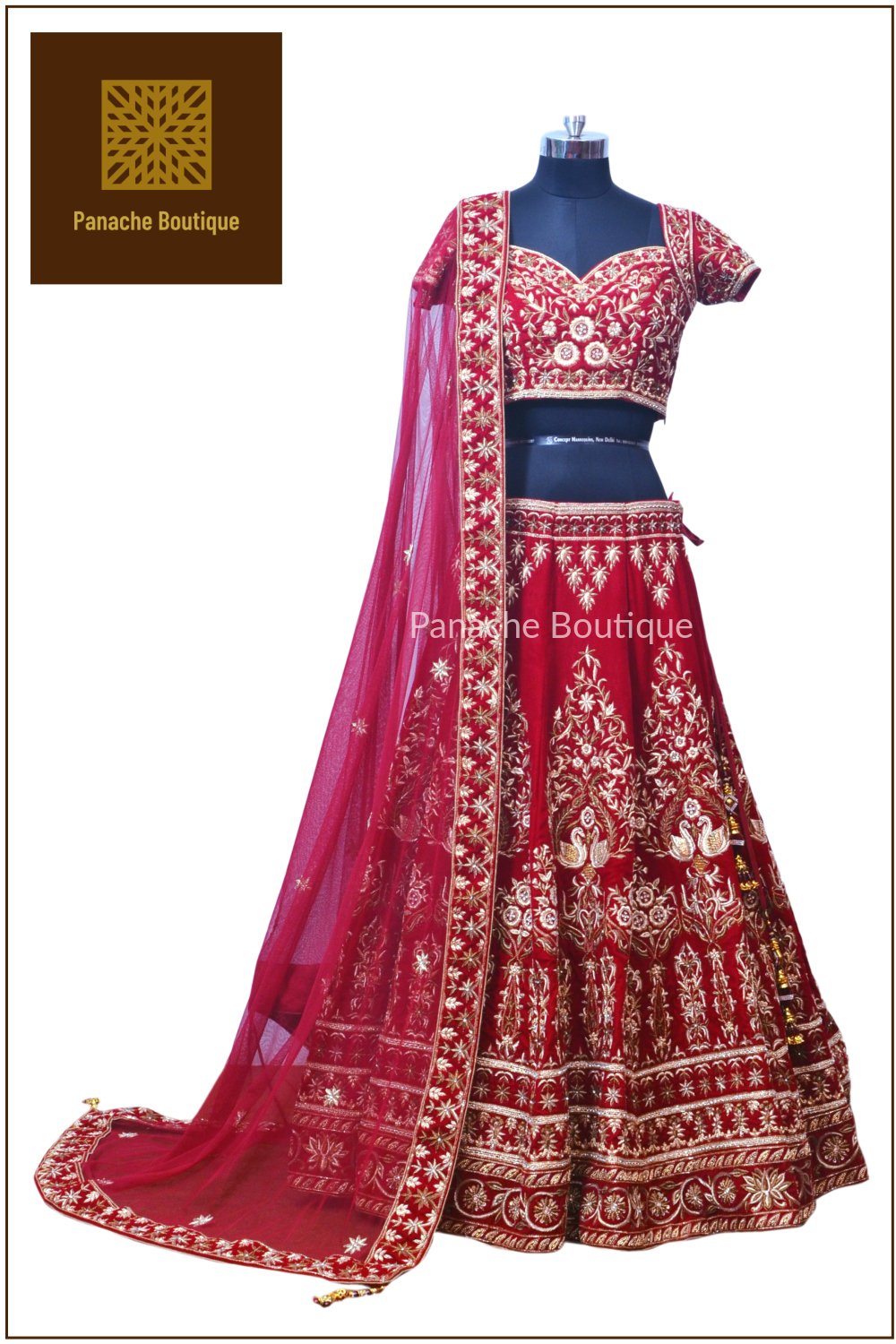 Maroon Colour Wedding Lehenga