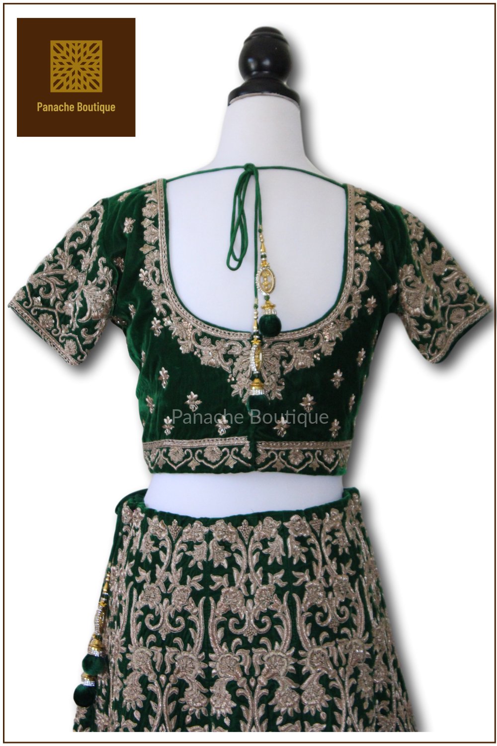 Emerald Green Colour Wedding Lehenga