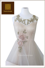 Champagne Colour Indo Western Gown