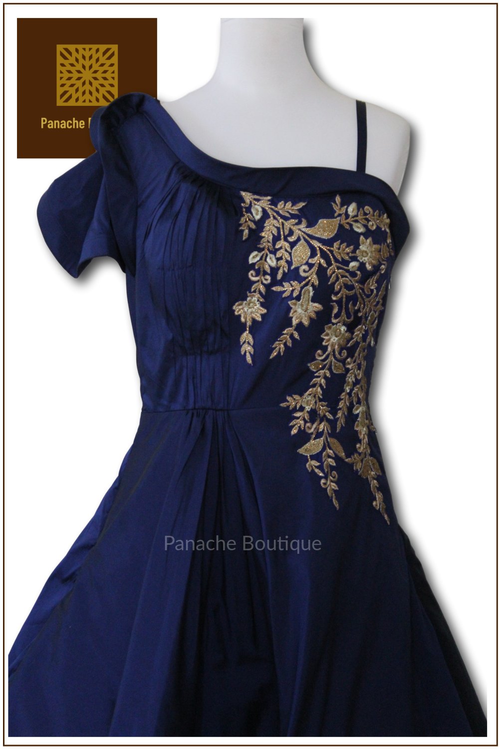 Blue Colour Indo Western Gown