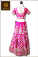 Rani Pink Colour Wedding Lehenga