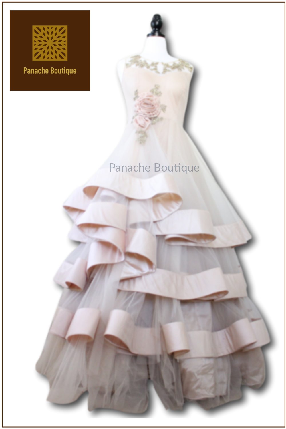 Champagne Colour Indo Western Gown