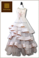 Champagne Colour Indo Western Gown