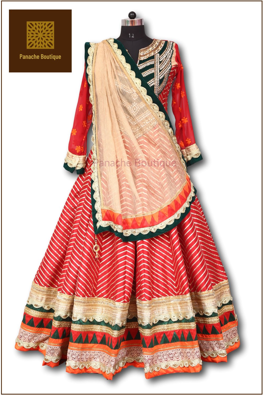 Red Colour Floor Length Anarkali