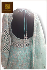 Mint Green Colour Wedding Lehenga