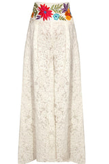 White colour Chikankari kedia with Plazzo