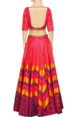 Pink Embroidered lehenga choli by Priyal Prakash