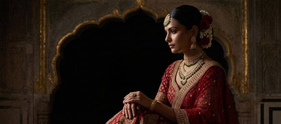 How to Choose Your Bridal Dupatta Style for Your Body Type | Panache Haute Couture