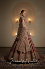 Floral Embroidered Wedding Lehenga