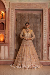 Pastel Shade Anarkali with Lehenga Skirt Mehraab