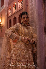 Pastel Shade Anarkali with Lehenga Skirt Mehraab