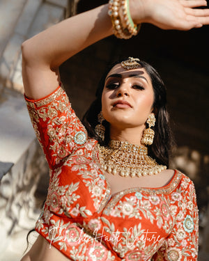 Sukanya Red Zardozi Bridal Lehenga – Jahan Collection by Panache Haute Couture