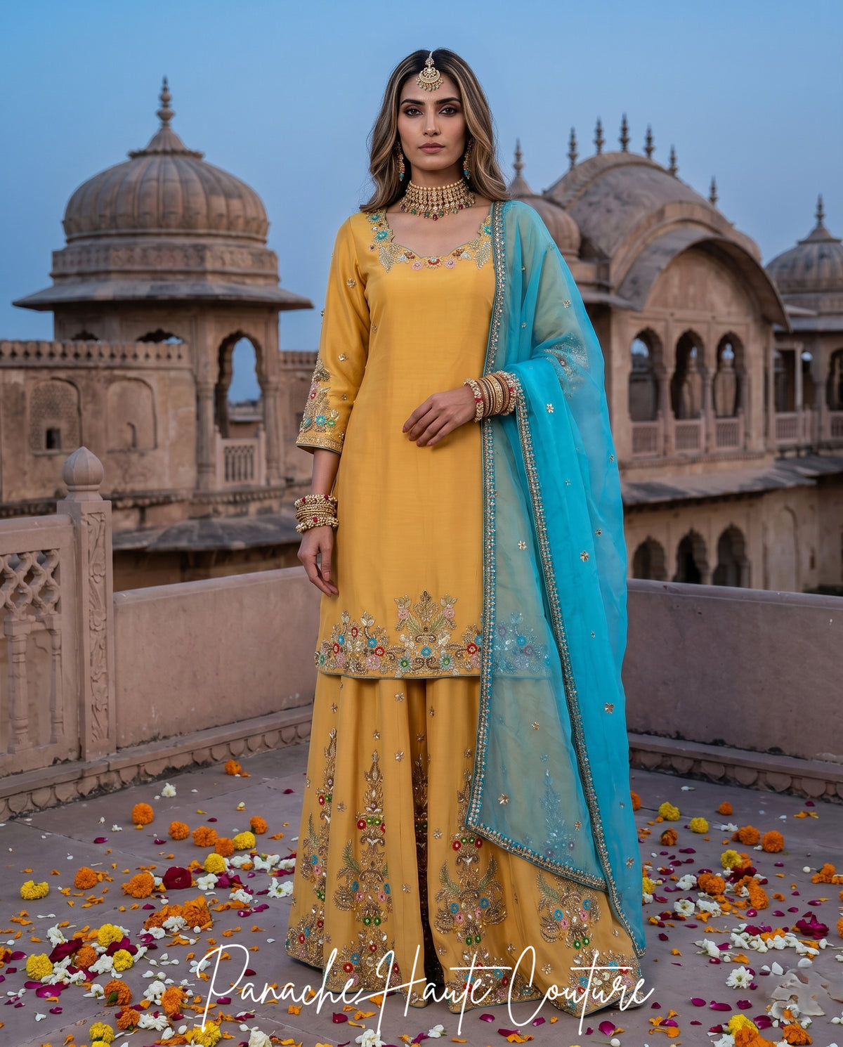 Maysa — Luxury Sharara Couture Set