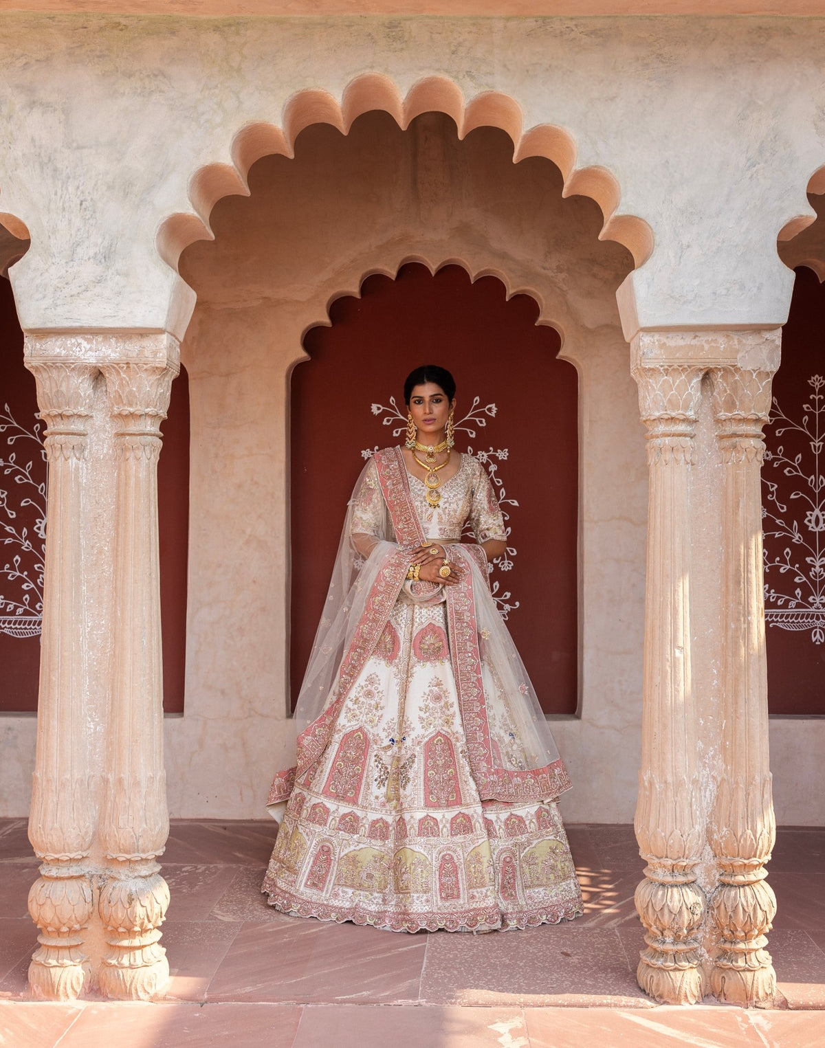 Zeenat – Ivory Bridal Lehenga | Couture Bridal Wear