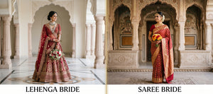Bridal Lehenga vs Saree – What Should You Choose for Your Western Wedding?