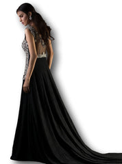 Black Color Indo Western Gown
