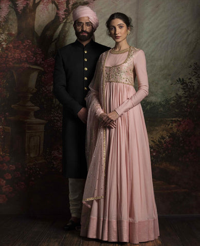 Anushka Sharma, Virat Kohli wedding: See stunning illustration of their  Sabyasachi look | Fashion Trends - Hindustan Times
