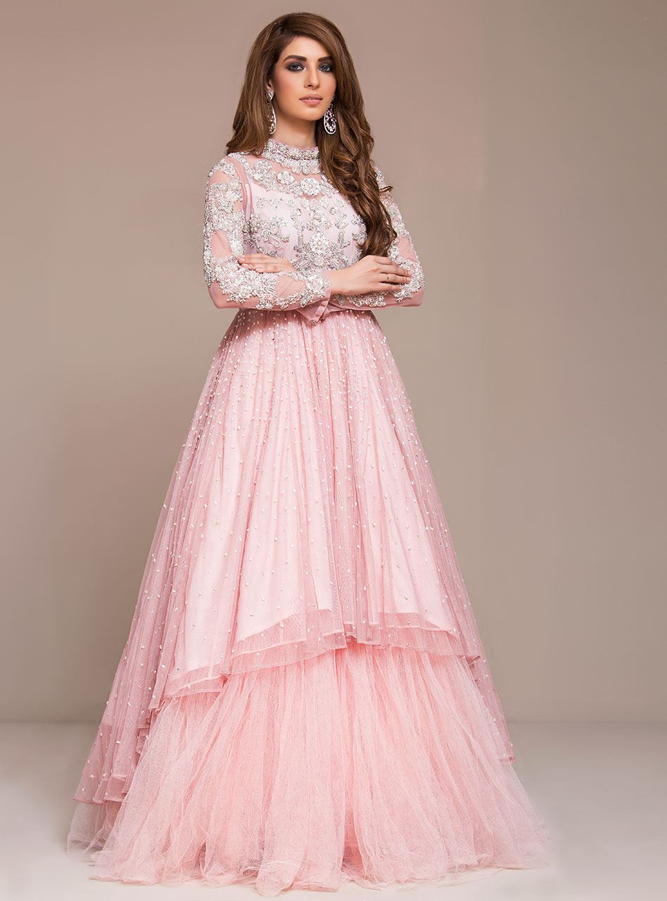 Blush Pink Wedding Gown