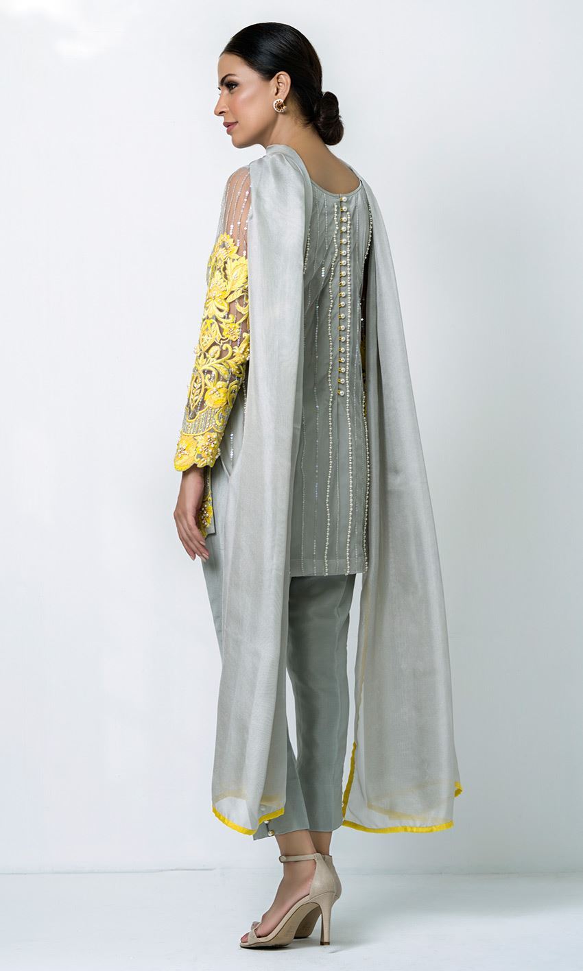 Grey Colour Designer Salwar Kameez