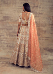 Ivory Color Wedding Lehenga from Jannat Collection