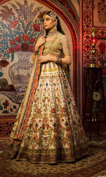 Ivory Color Wedding Lehenga Panache Haute Couture 