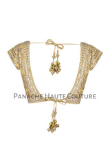 Light Golden Color Blouse with Gotta Patti Embroidery